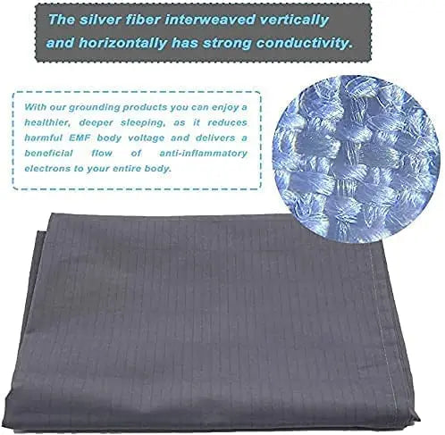 Drowzi™ Grounding Bed Sheet Set – 95% Organic Cotton, 5% Silver Fiber