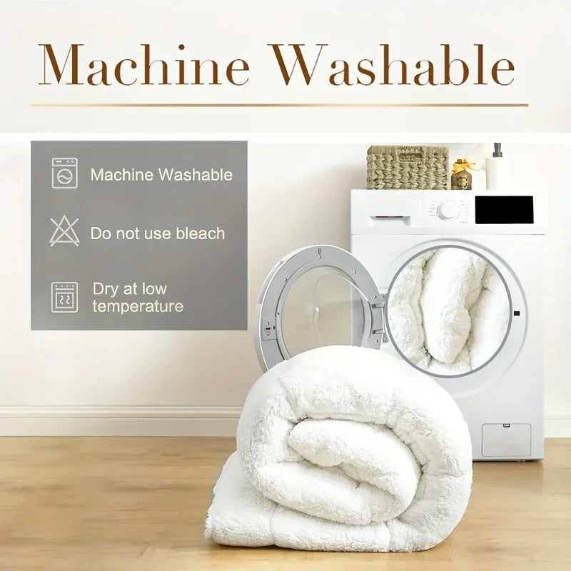 Drowzi™ Plush Lambswool Mattress Topper — Cozy Cushion for Chilly Nights
