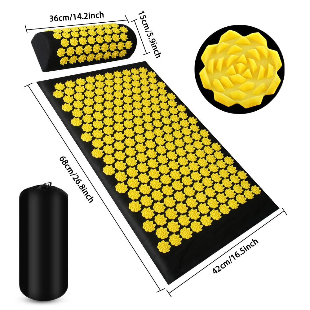 Drowzi Sleep™ AcuMat - Acupressure Mat + Pillow Set