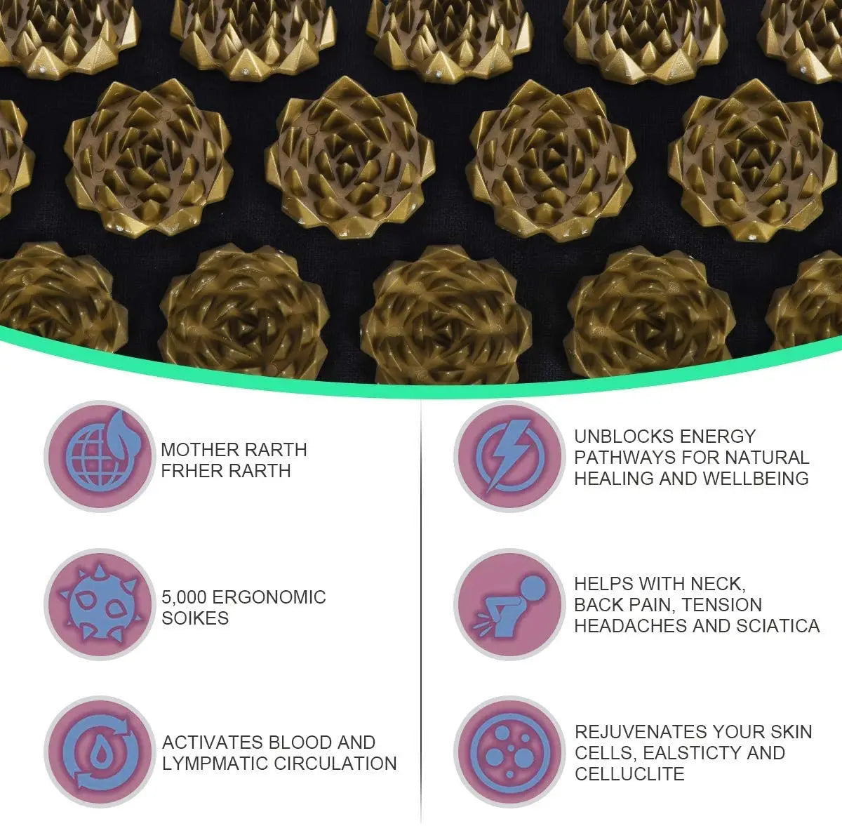 Drowzi Sleep™ AcuMat - Acupressure Mat + Pillow Set